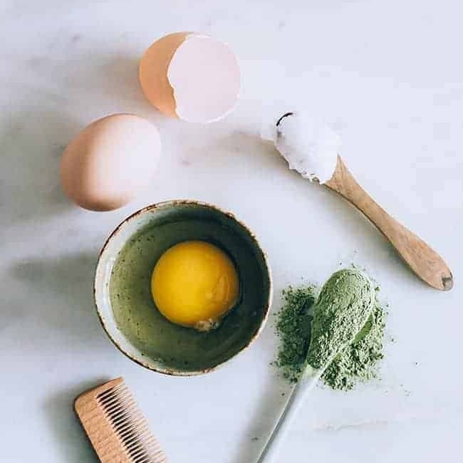 olive oil and egg hair mask